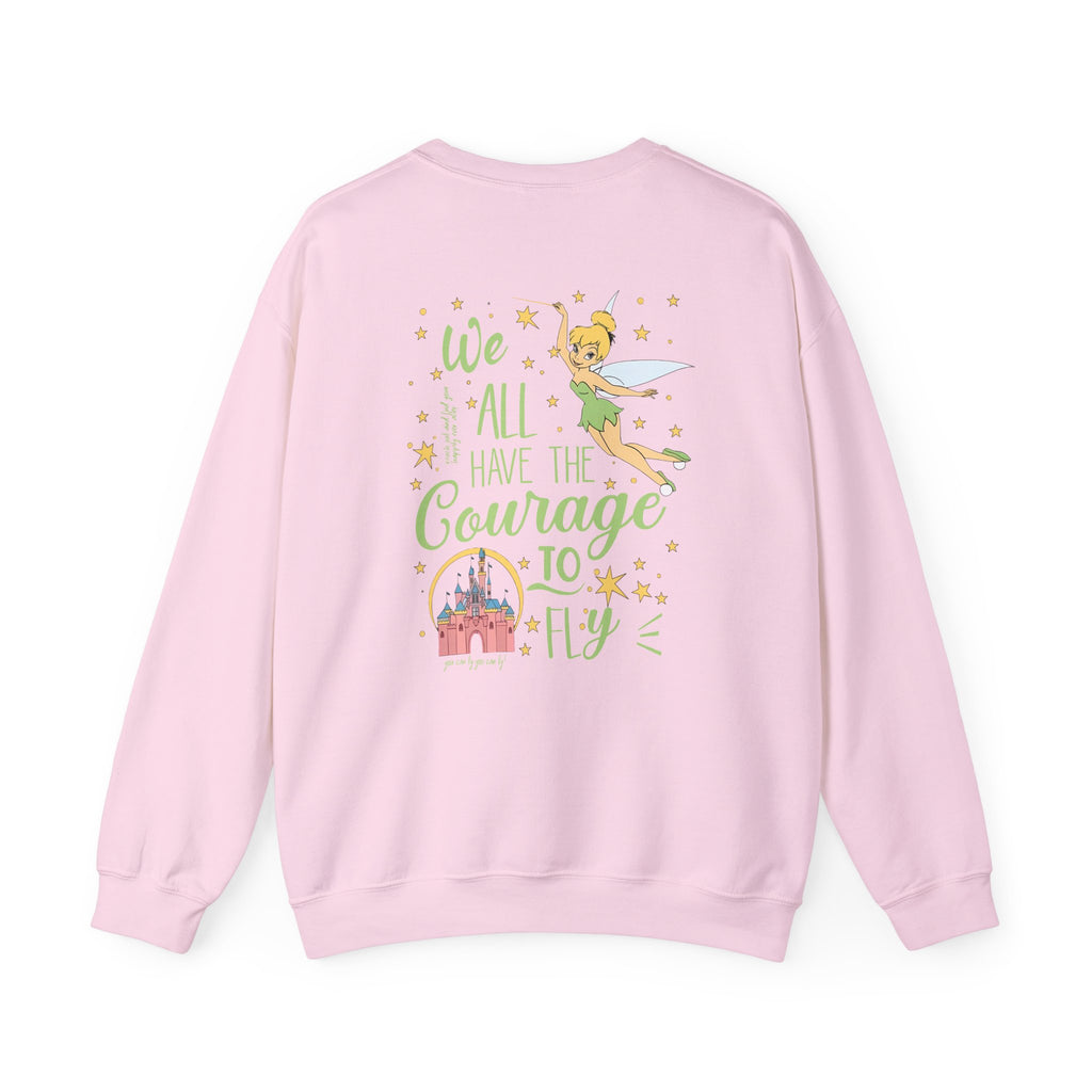 Embroidered Hummingbird Crewneck Sweatshirt — Minimal Floral Chest Design
