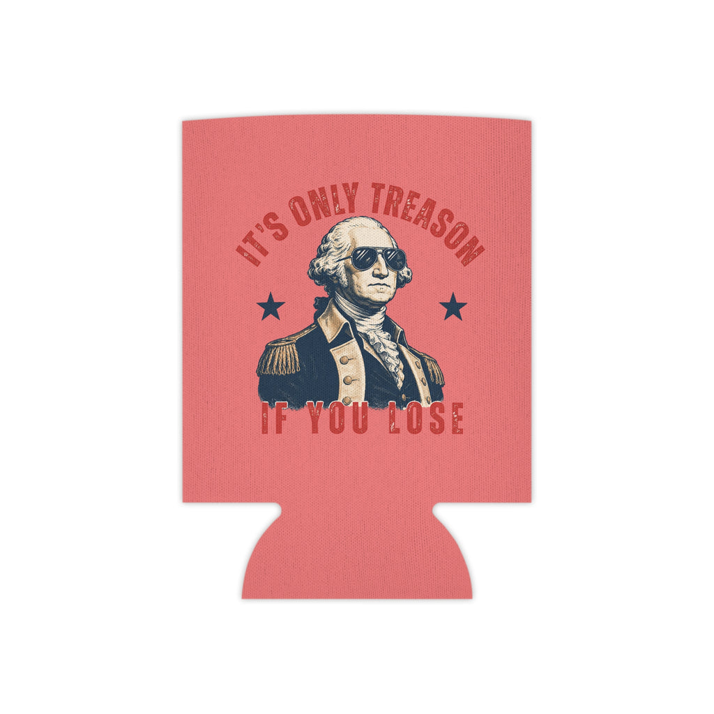 Chill the Fourth Out Can Cooler | Patriotic Alligator, Stars & Stripes