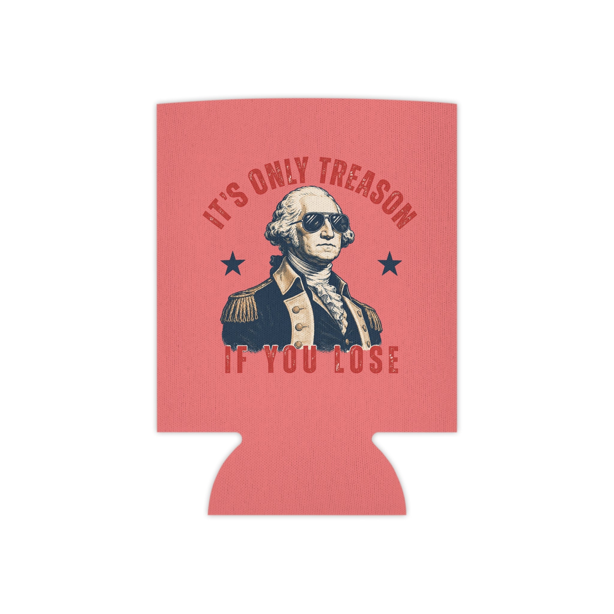 Chill the Fourth Out Can Cooler | Patriotic Alligator, Stars & Stripes