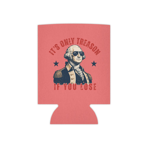 Chill the Fourth Out Can Cooler | Patriotic Alligator, Stars & Stripes