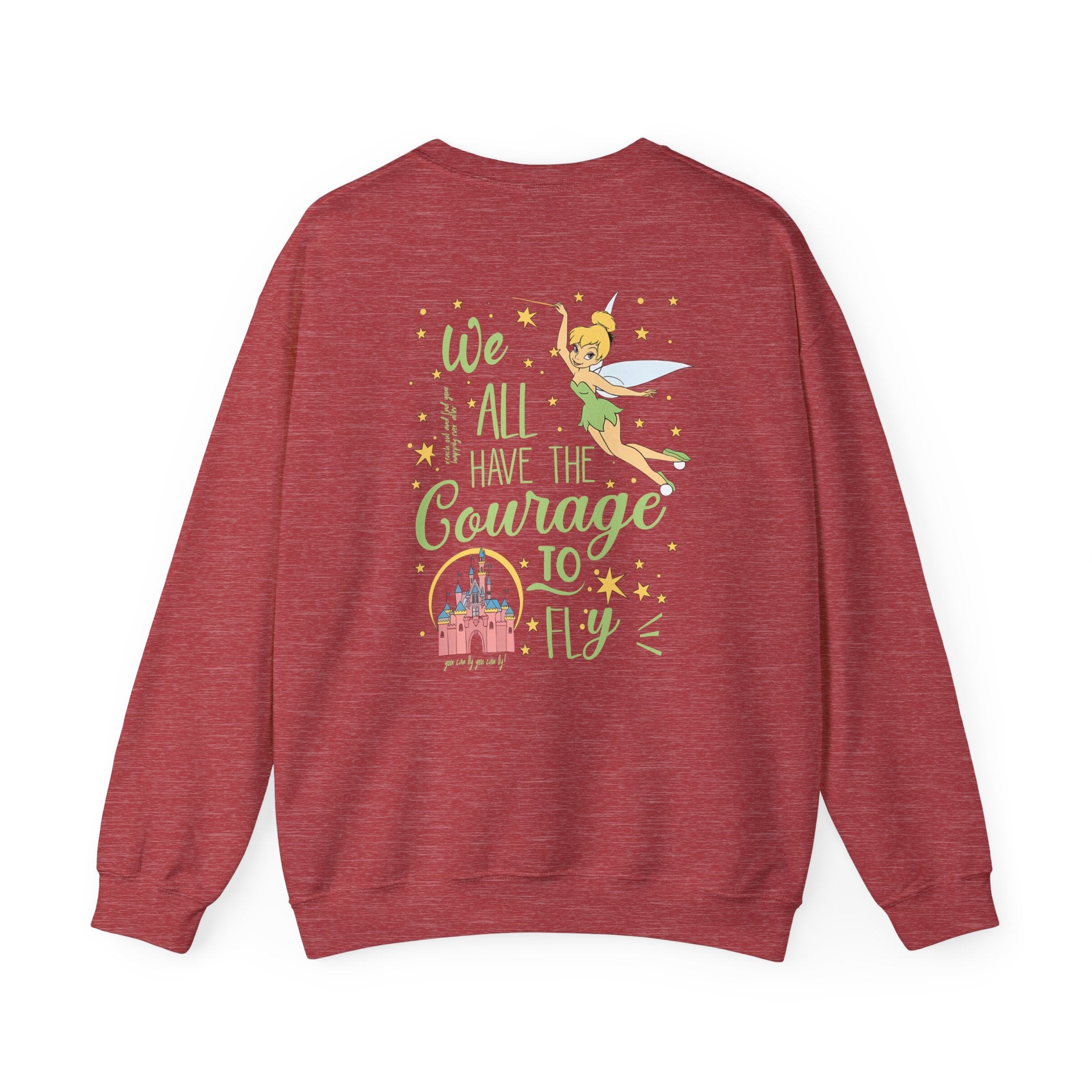 Embroidered Hummingbird Crewneck Sweatshirt — Minimal Floral Chest Design