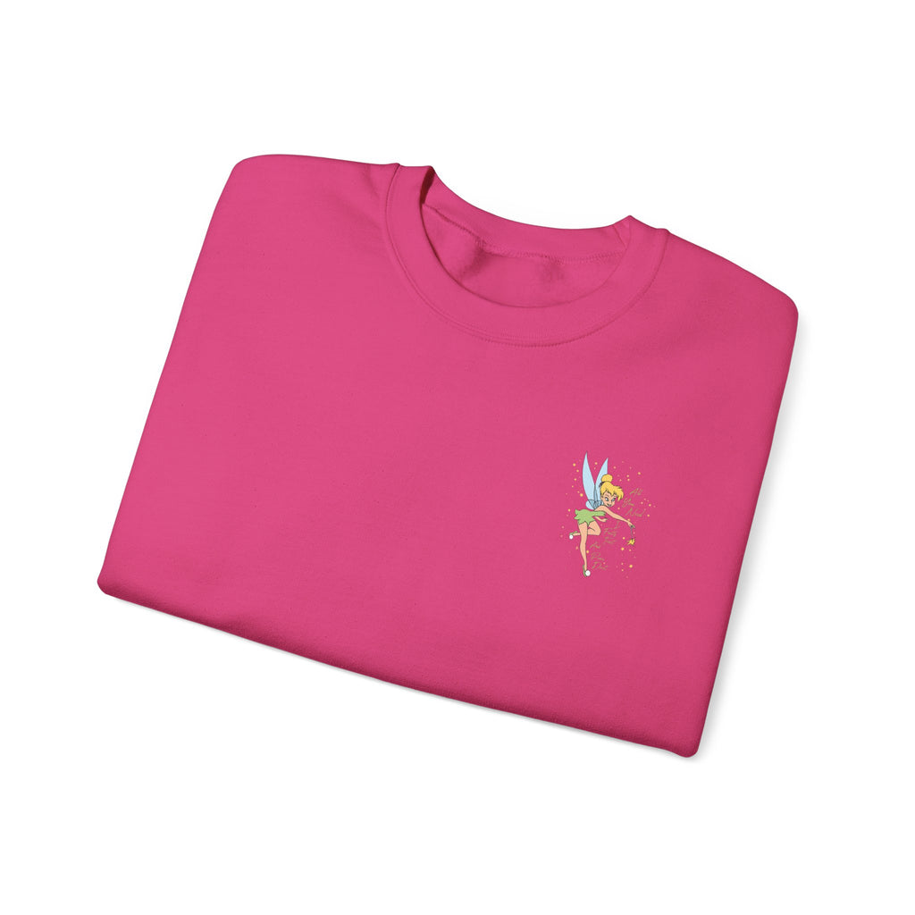 Embroidered Hummingbird Crewneck Sweatshirt — Minimal Floral Chest Design
