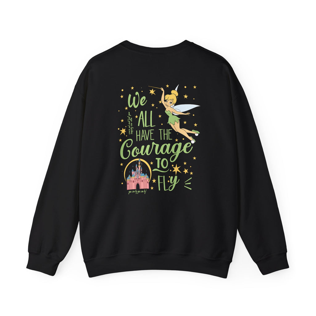 Embroidered Hummingbird Crewneck Sweatshirt — Minimal Floral Chest Design