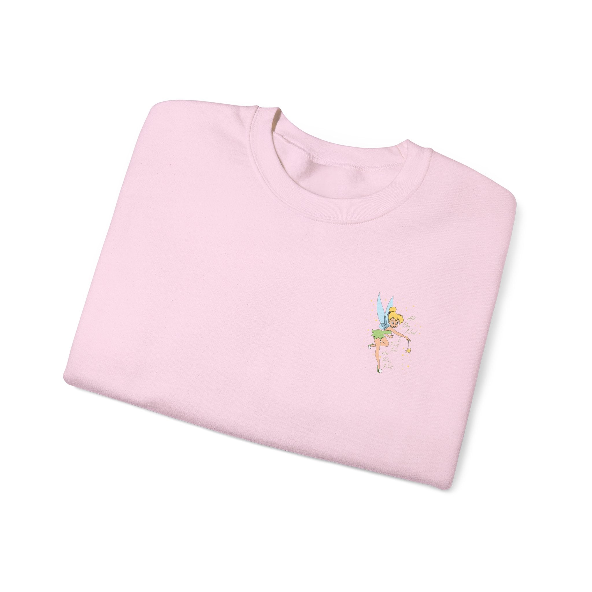 Embroidered Hummingbird Crewneck Sweatshirt — Minimal Floral Chest Design