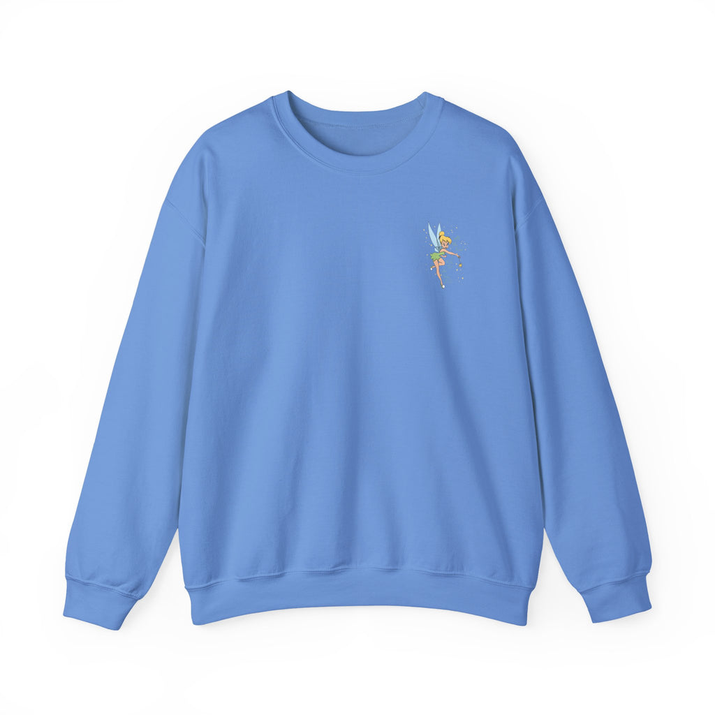 Embroidered Hummingbird Crewneck Sweatshirt — Minimal Floral Chest Design