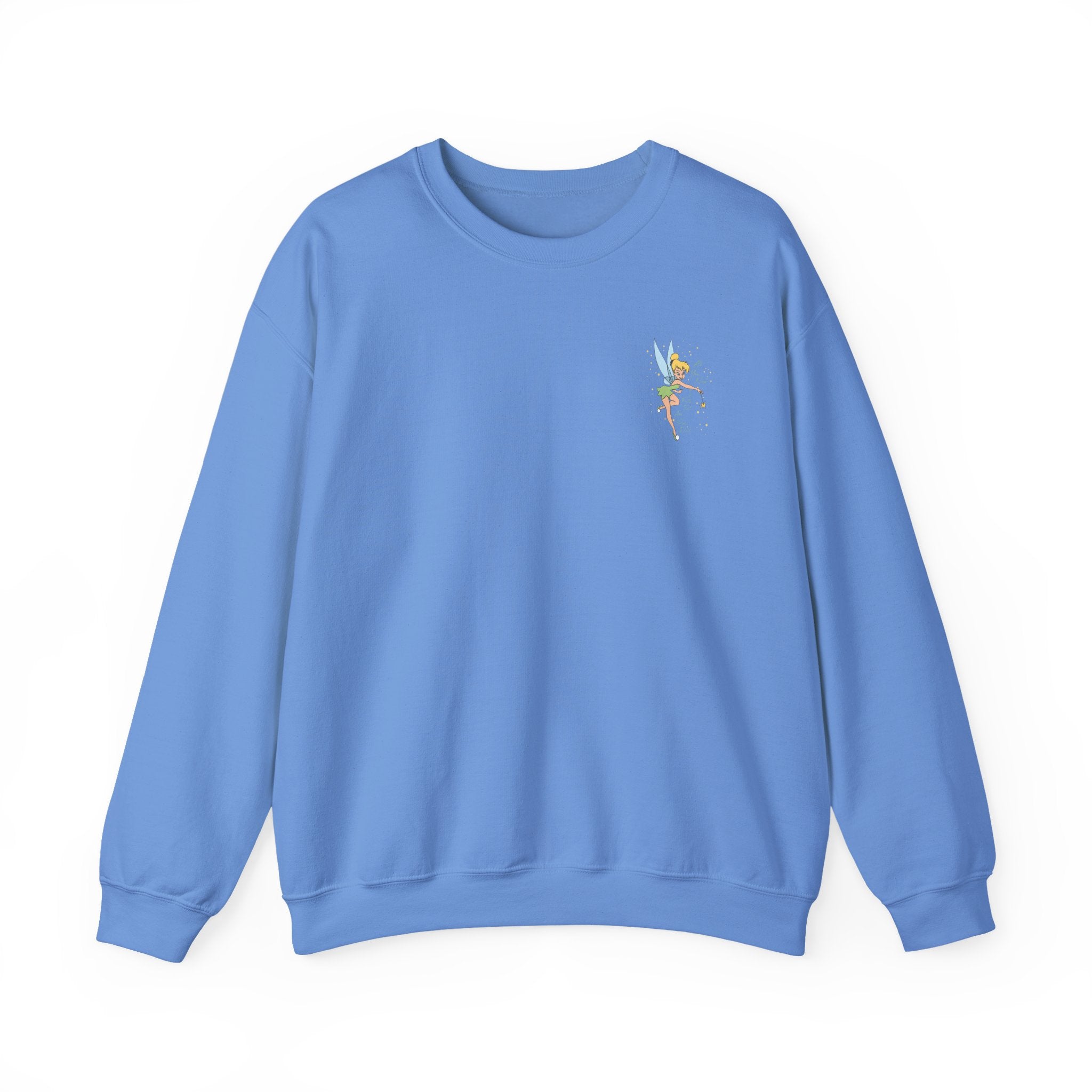 Embroidered Hummingbird Crewneck Sweatshirt — Minimal Floral Chest Design