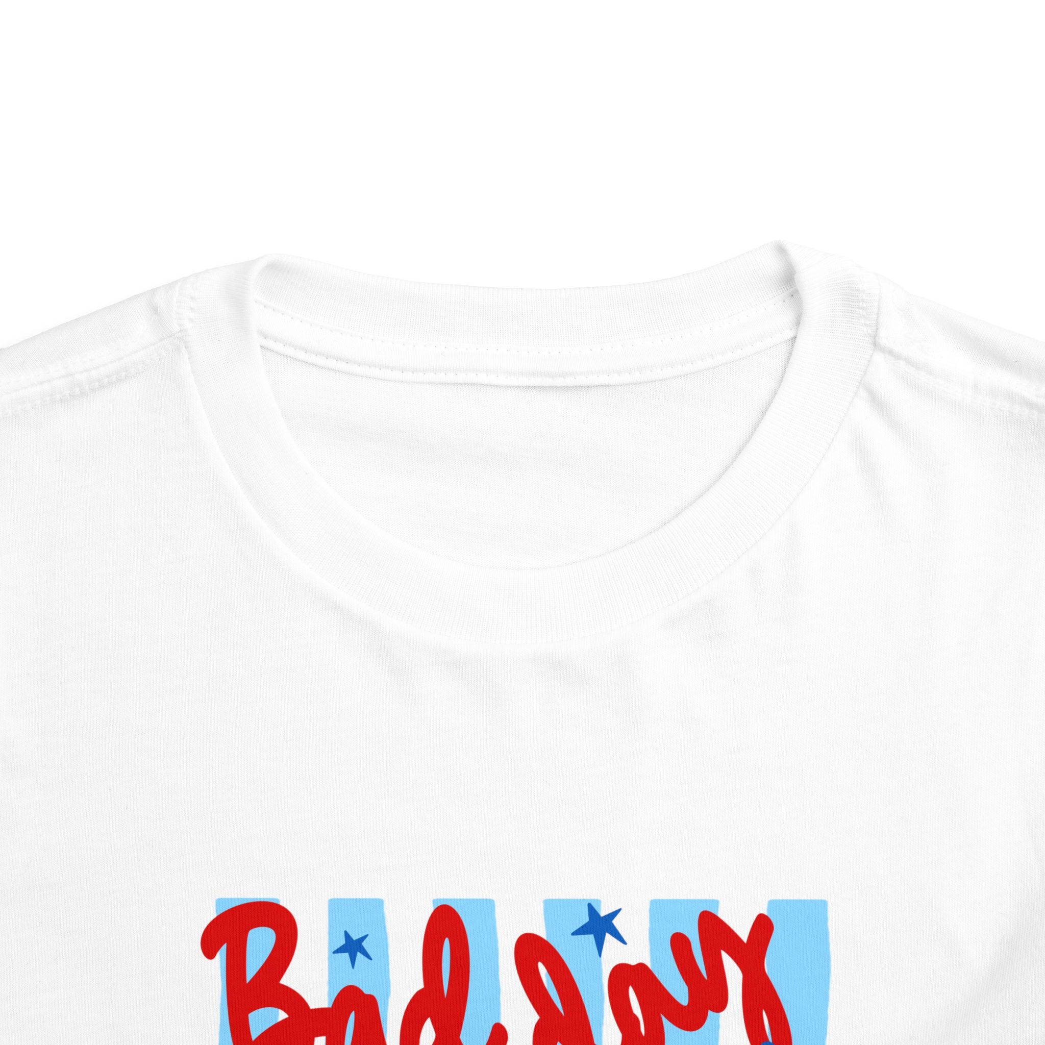 Bad day to be a hot dog Toddler Tee | Retro hot dog illustration, red & blue diner style