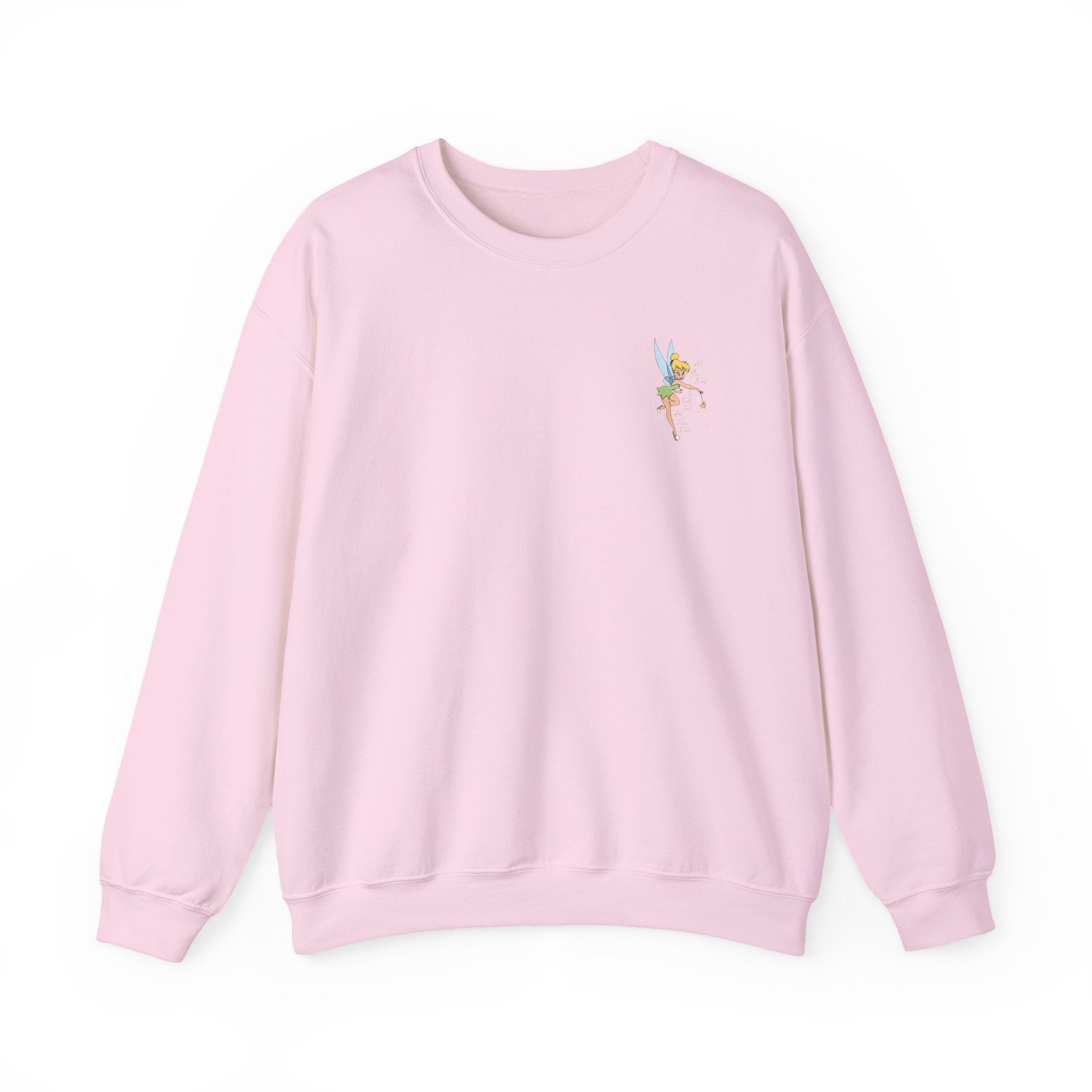 Embroidered Hummingbird Crewneck Sweatshirt — Minimal Floral Chest Design