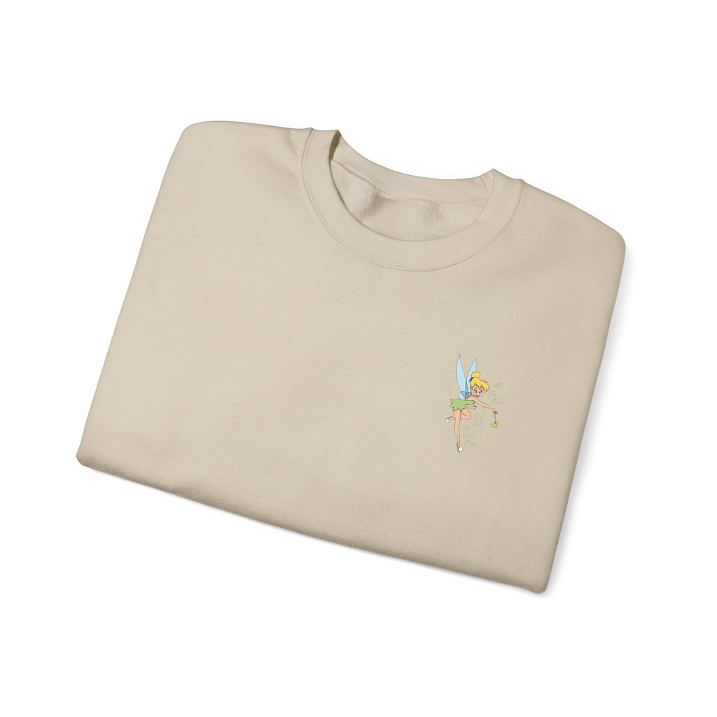 Embroidered Hummingbird Crewneck Sweatshirt — Minimal Floral Chest Design