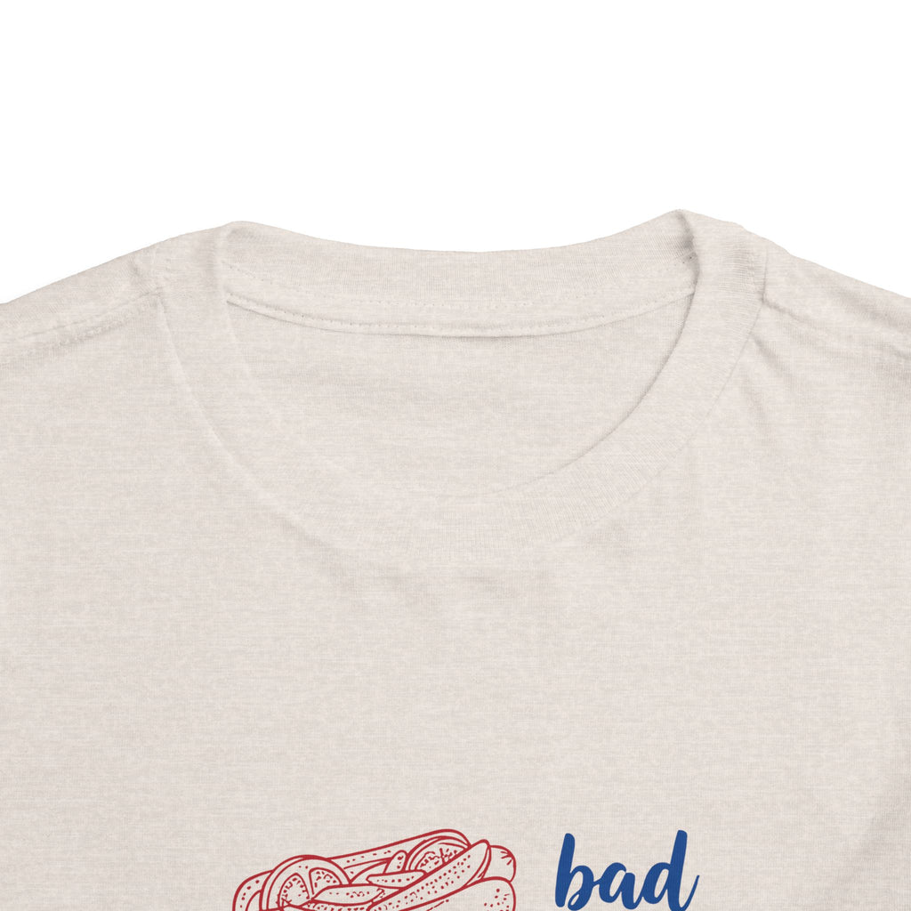 bad day to be a hot dog Toddler Tee hot dog stack illustration