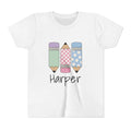 Personalized Kids Tee — Cute Pastel Pencil Design with Name (School/Back-to-School Gift)