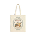 Belle's Book Cafe Tote Bag | Reading Books, Coffee, Cozy Library Design