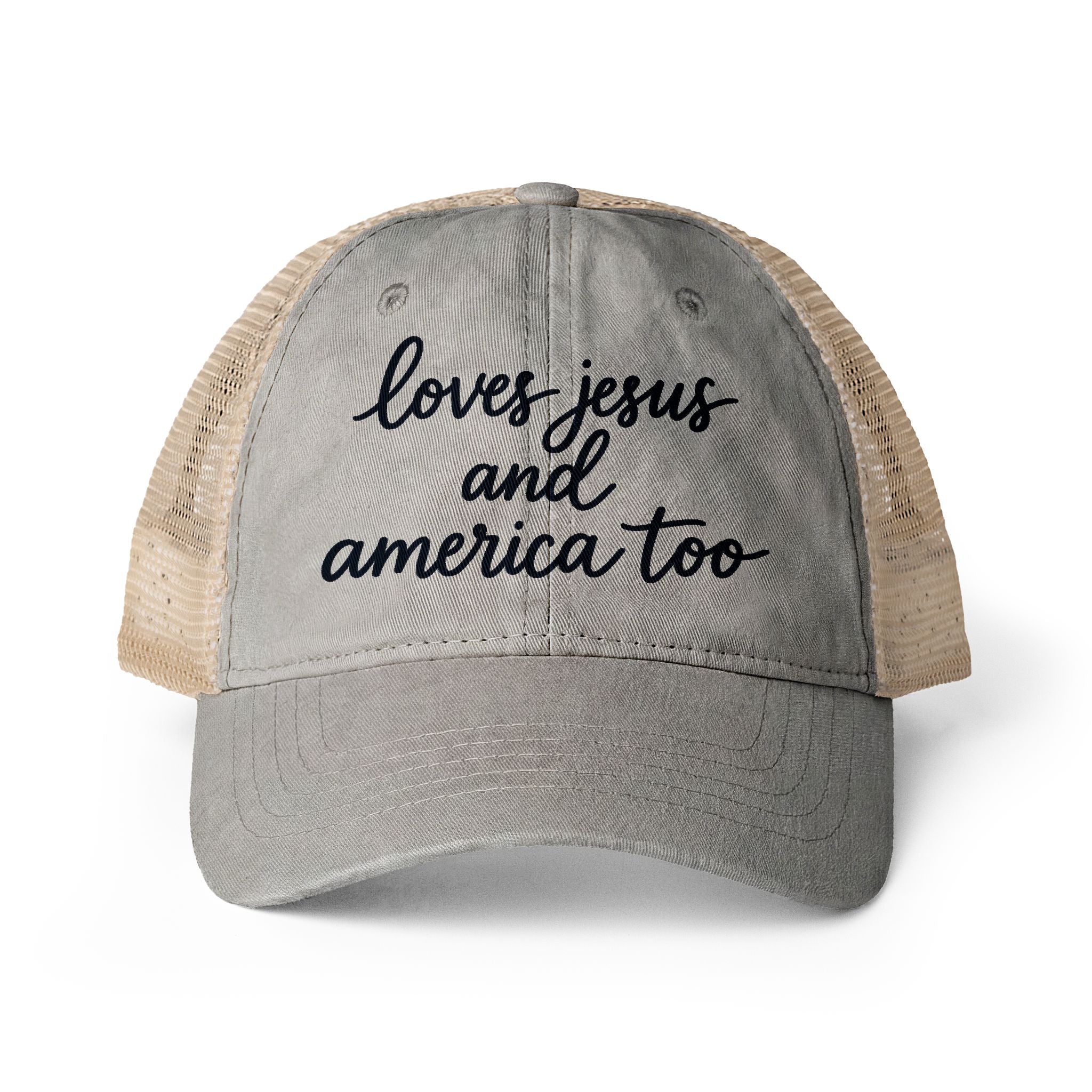 Women's Washed Mesh-Back Cap