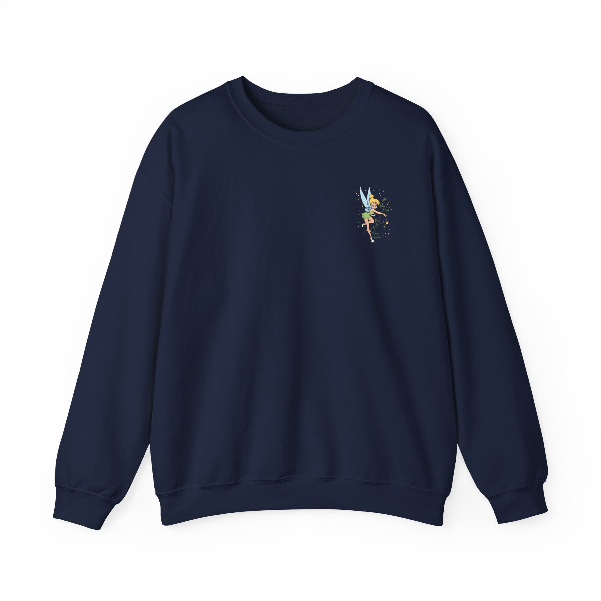 Embroidered Hummingbird Crewneck Sweatshirt — Minimal Floral Chest Design