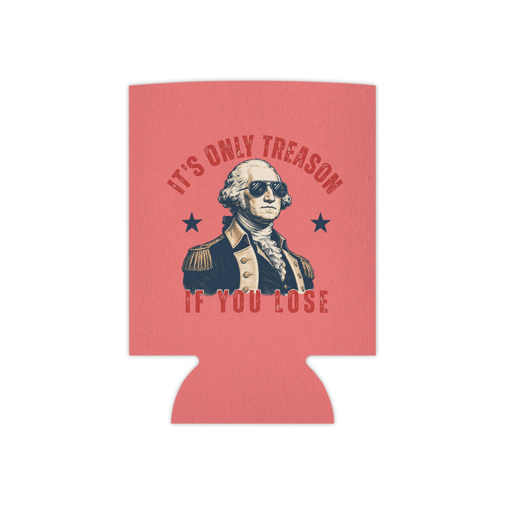 Chill the Fourth Out Can Cooler | Patriotic Alligator, Stars & Stripes