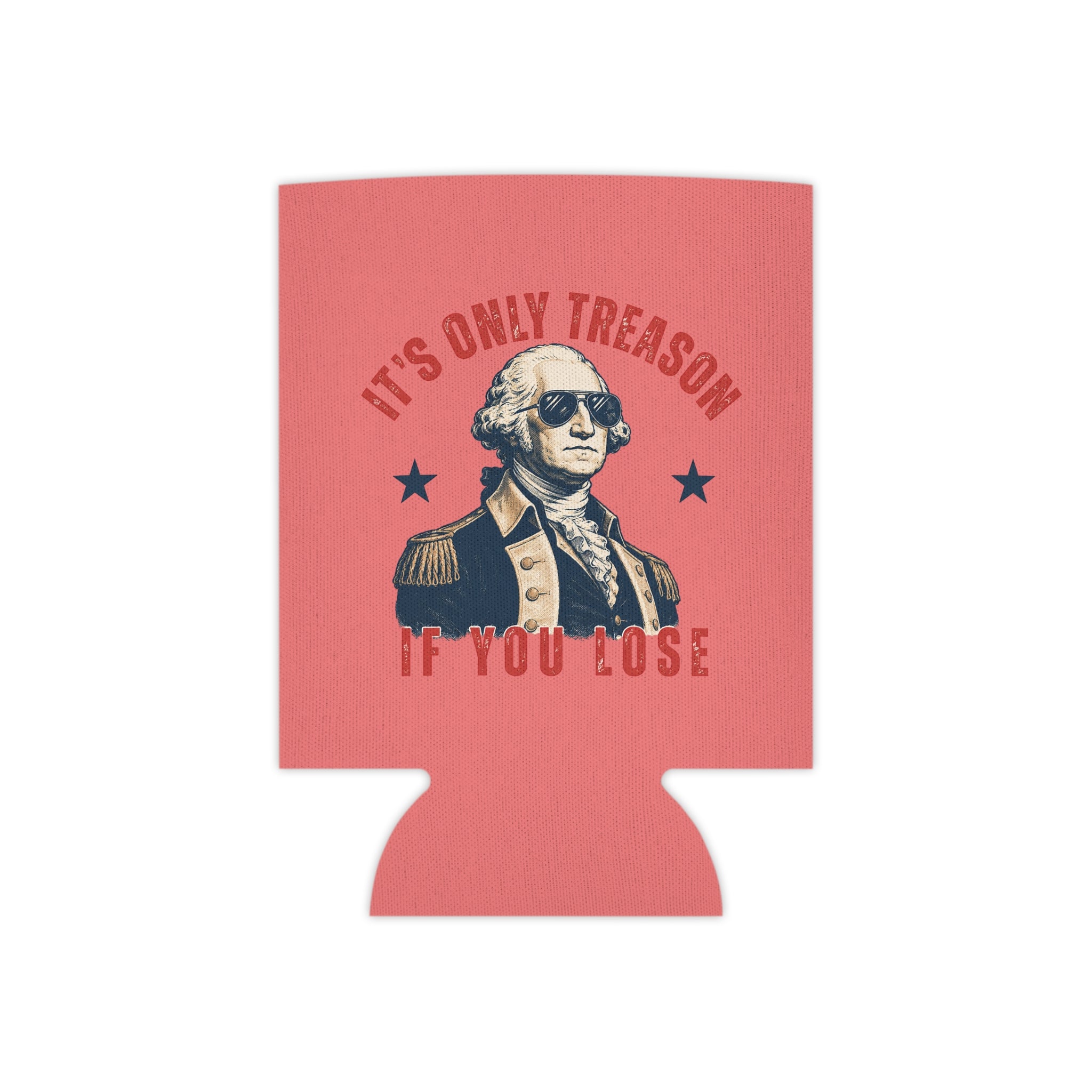 Chill the Fourth Out Can Cooler | Patriotic Alligator, Stars & Stripes
