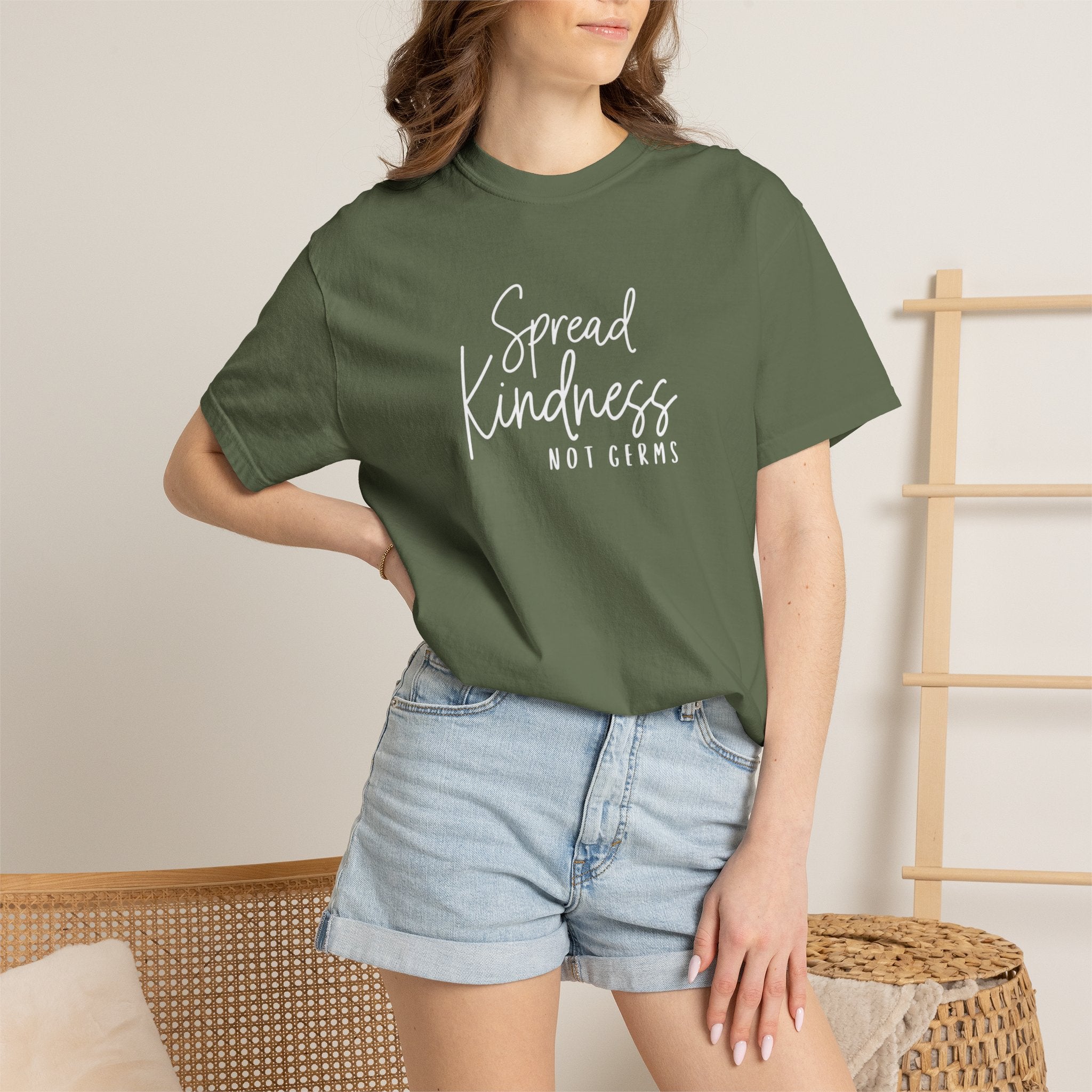 Spread Kindness Not Germs T-shirt | Positive Message Tee