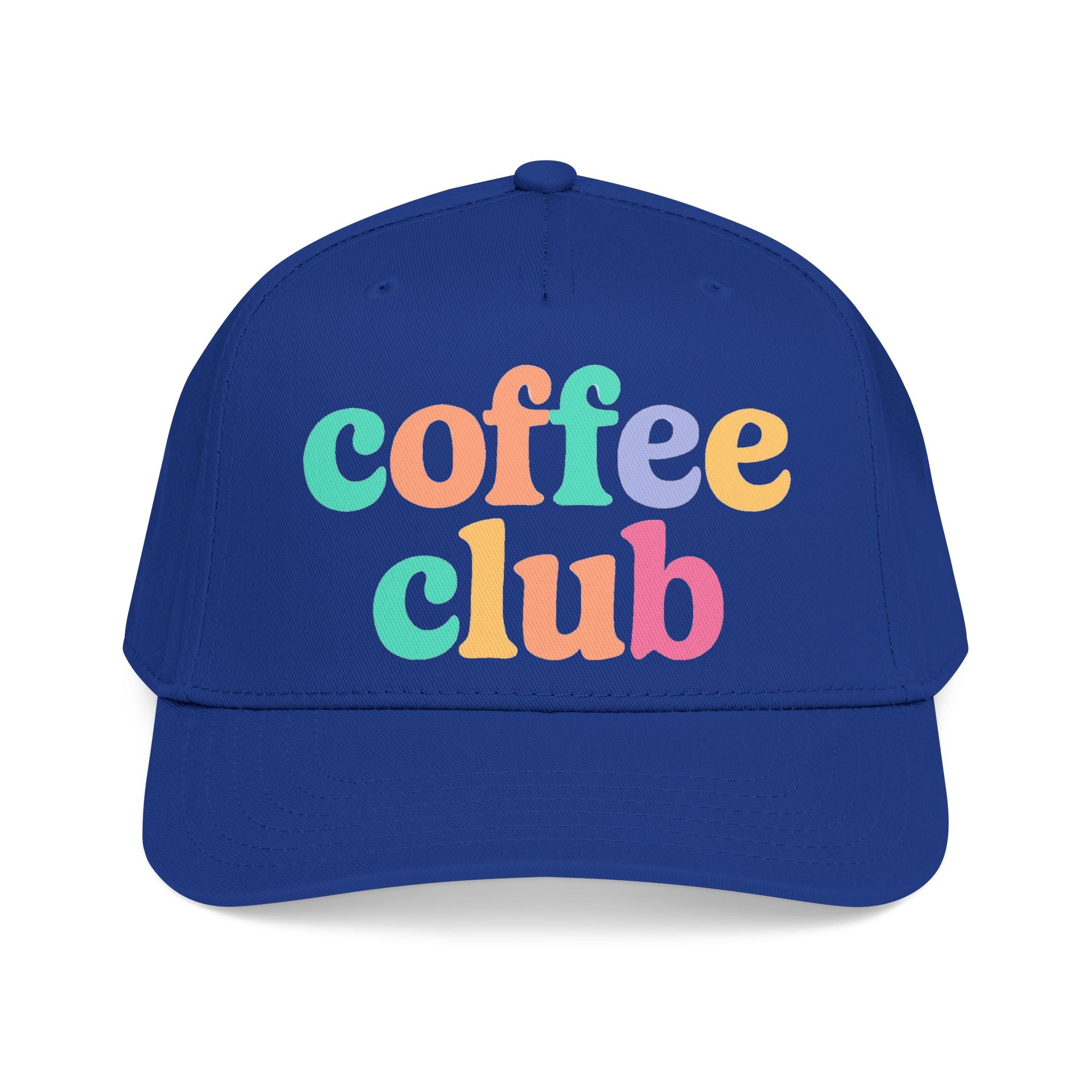 Mid Profile Baseball Cap Coffee Club Retro Inspired Design Coffee Lover Gift