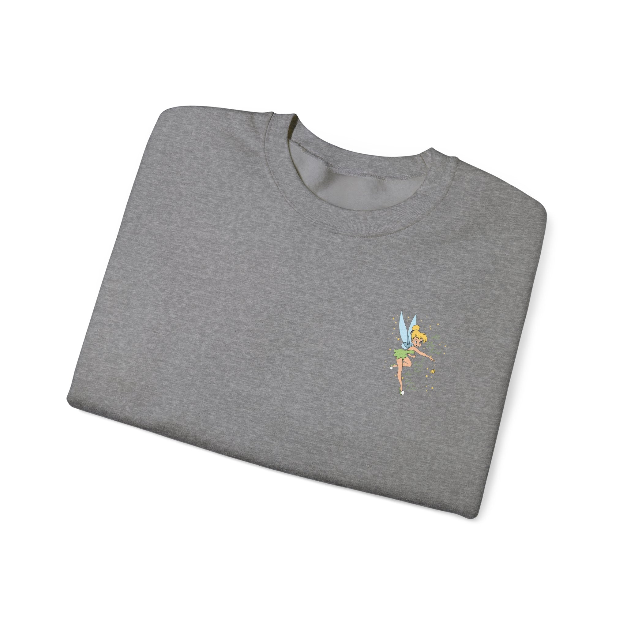 Embroidered Hummingbird Crewneck Sweatshirt — Minimal Floral Chest Design