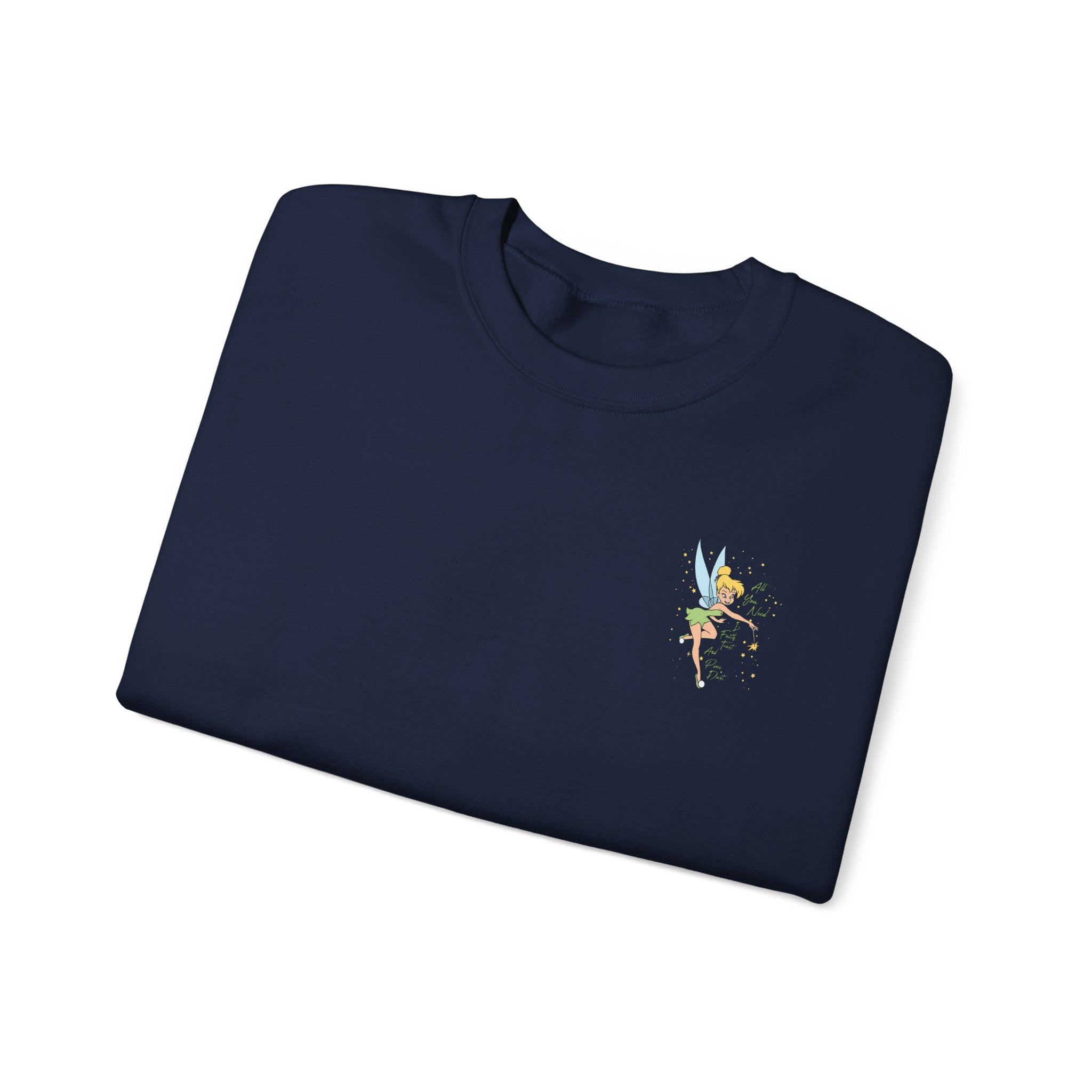 Embroidered Hummingbird Crewneck Sweatshirt — Minimal Floral Chest Design