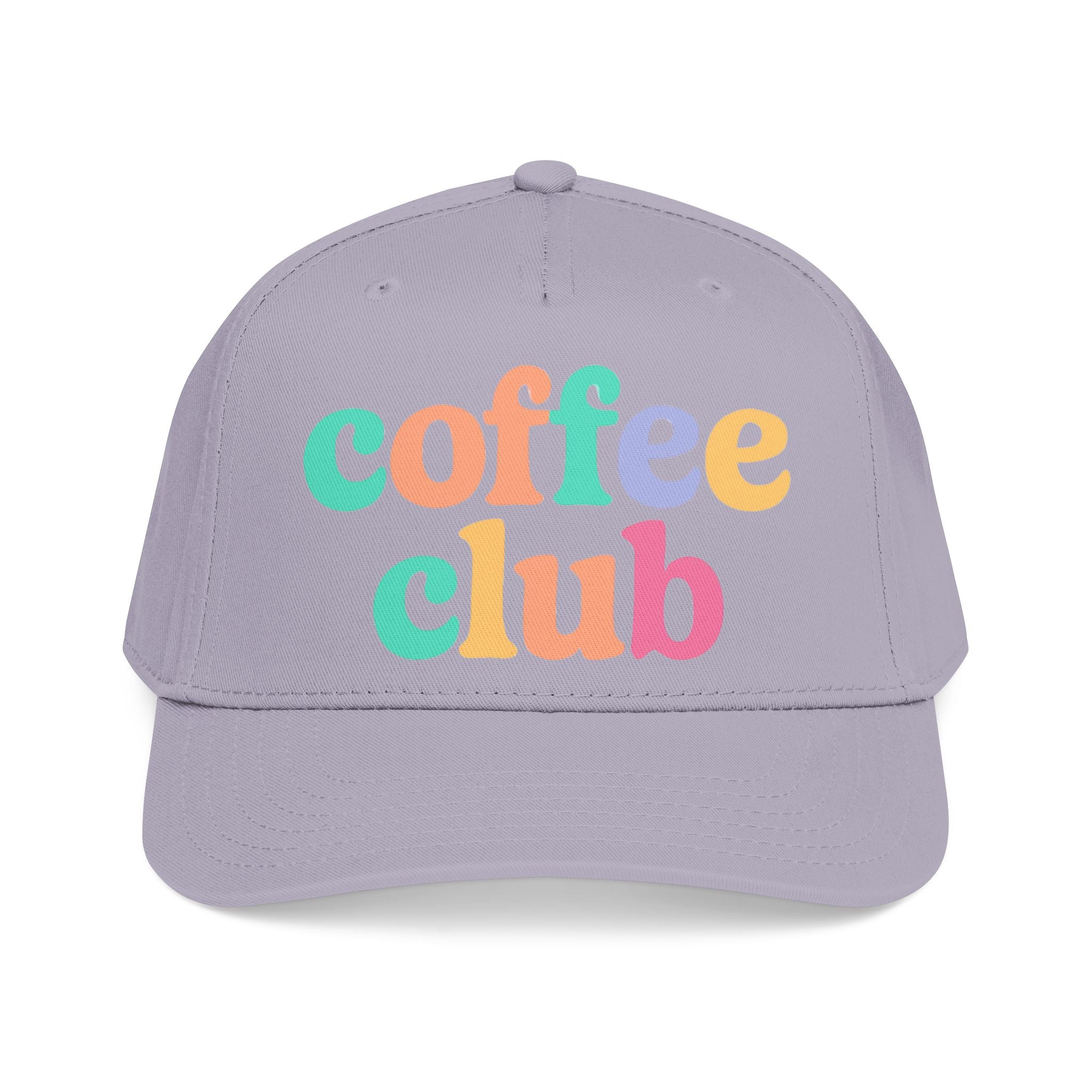 Mid Profile Baseball Cap Coffee Club Retro Inspired Design Coffee Lover Gift