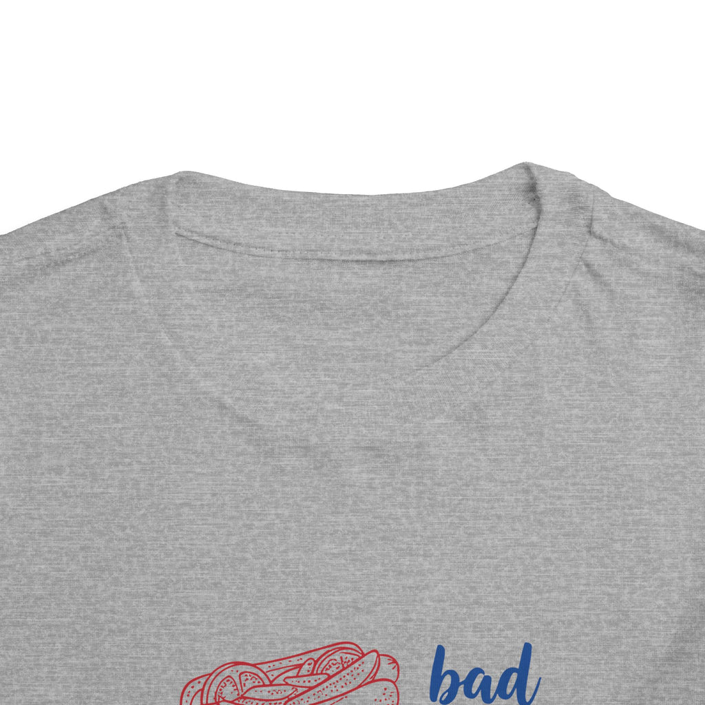 bad day to be a hot dog Toddler Tee hot dog stack illustration