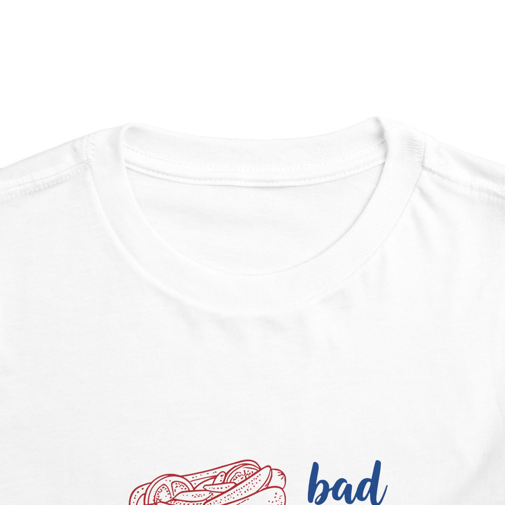bad day to be a hot dog Toddler Tee hot dog stack illustration