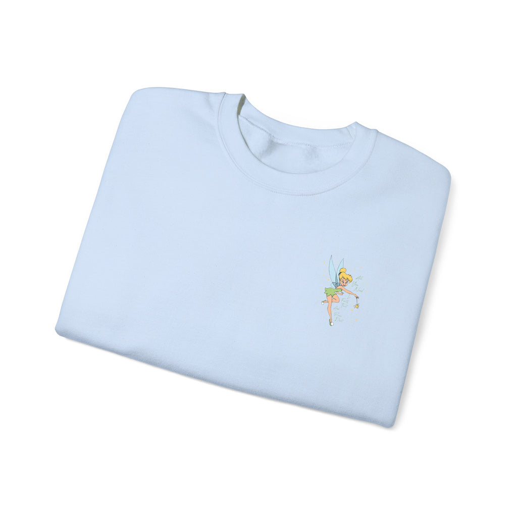 Embroidered Hummingbird Crewneck Sweatshirt — Minimal Floral Chest Design