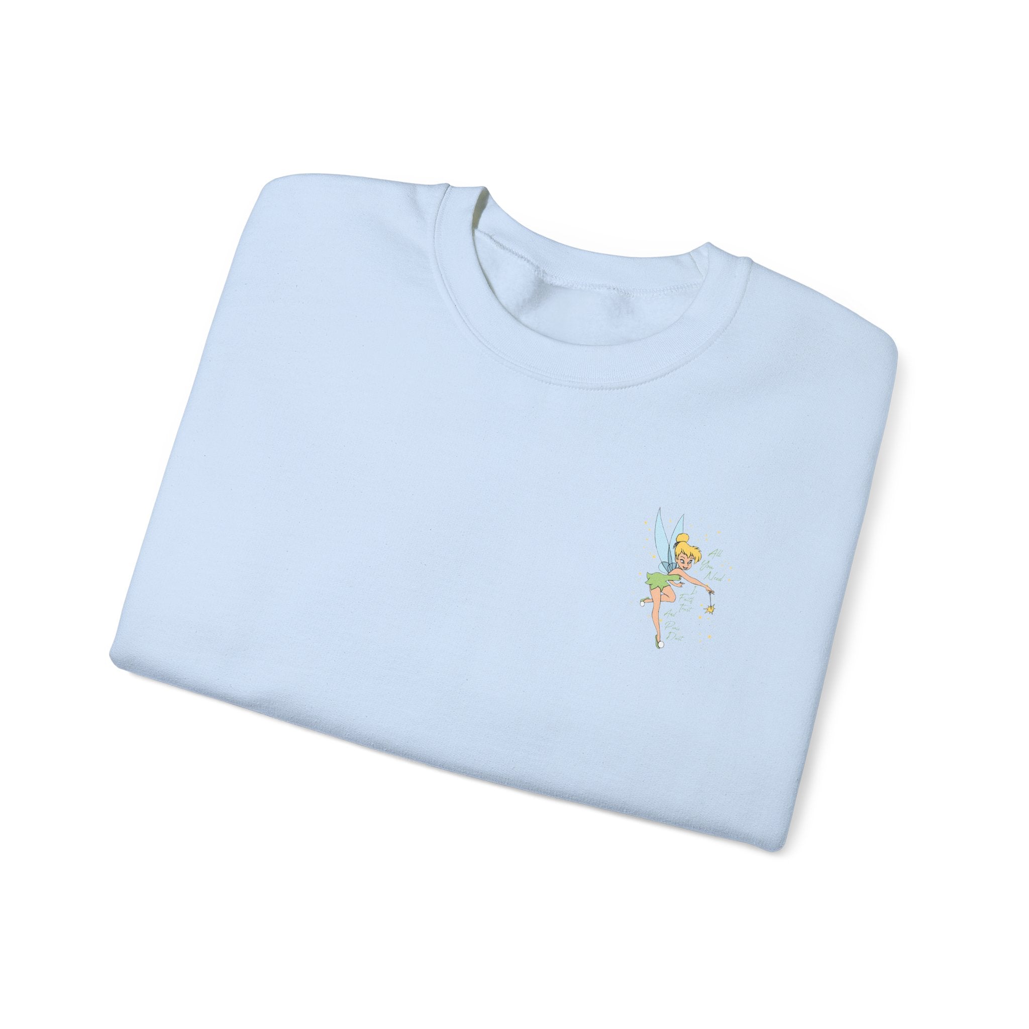 Embroidered Hummingbird Crewneck Sweatshirt — Minimal Floral Chest Design