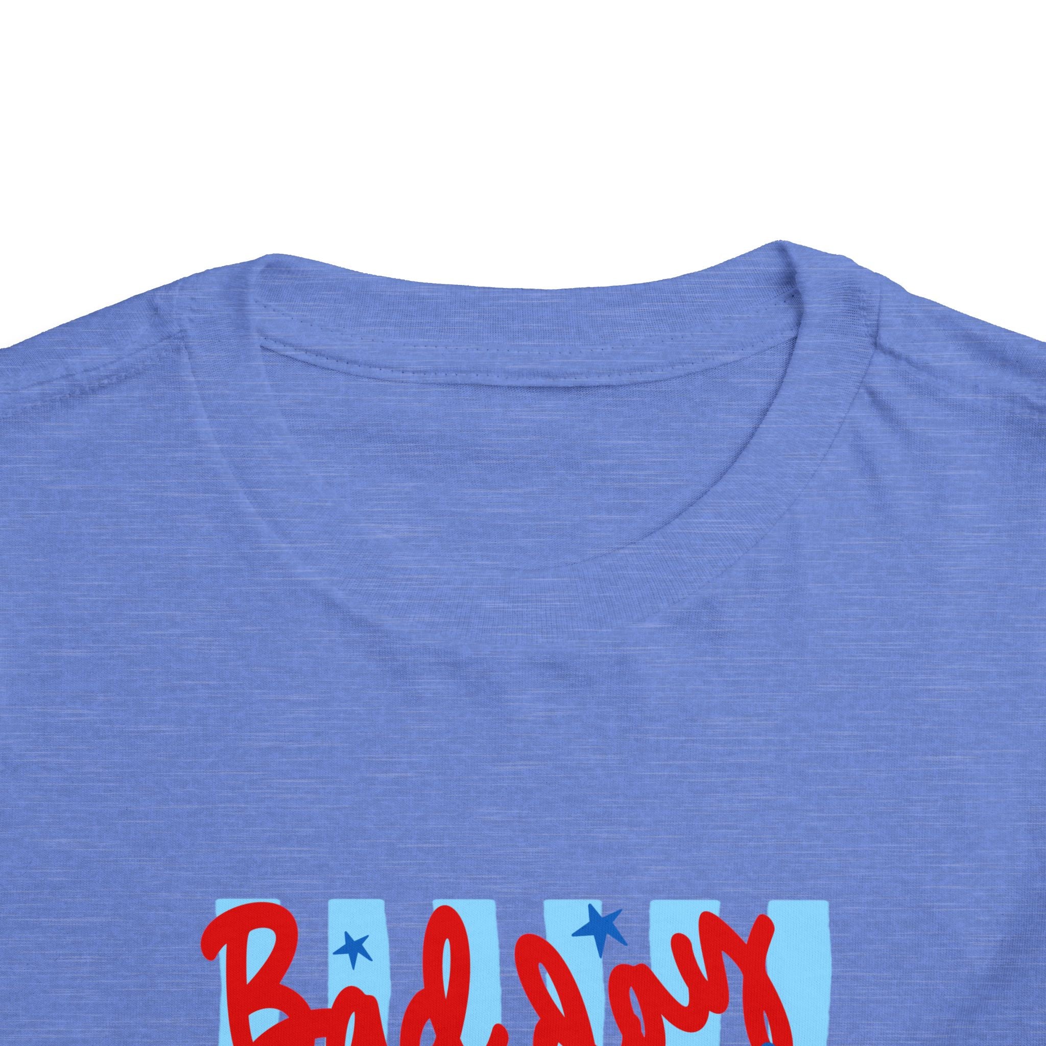 Bad day to be a hot dog Toddler Tee | Retro hot dog illustration, red & blue diner style