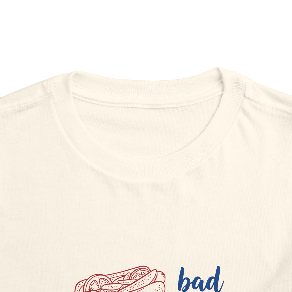 bad day to be a hot dog Toddler Tee hot dog stack illustration
