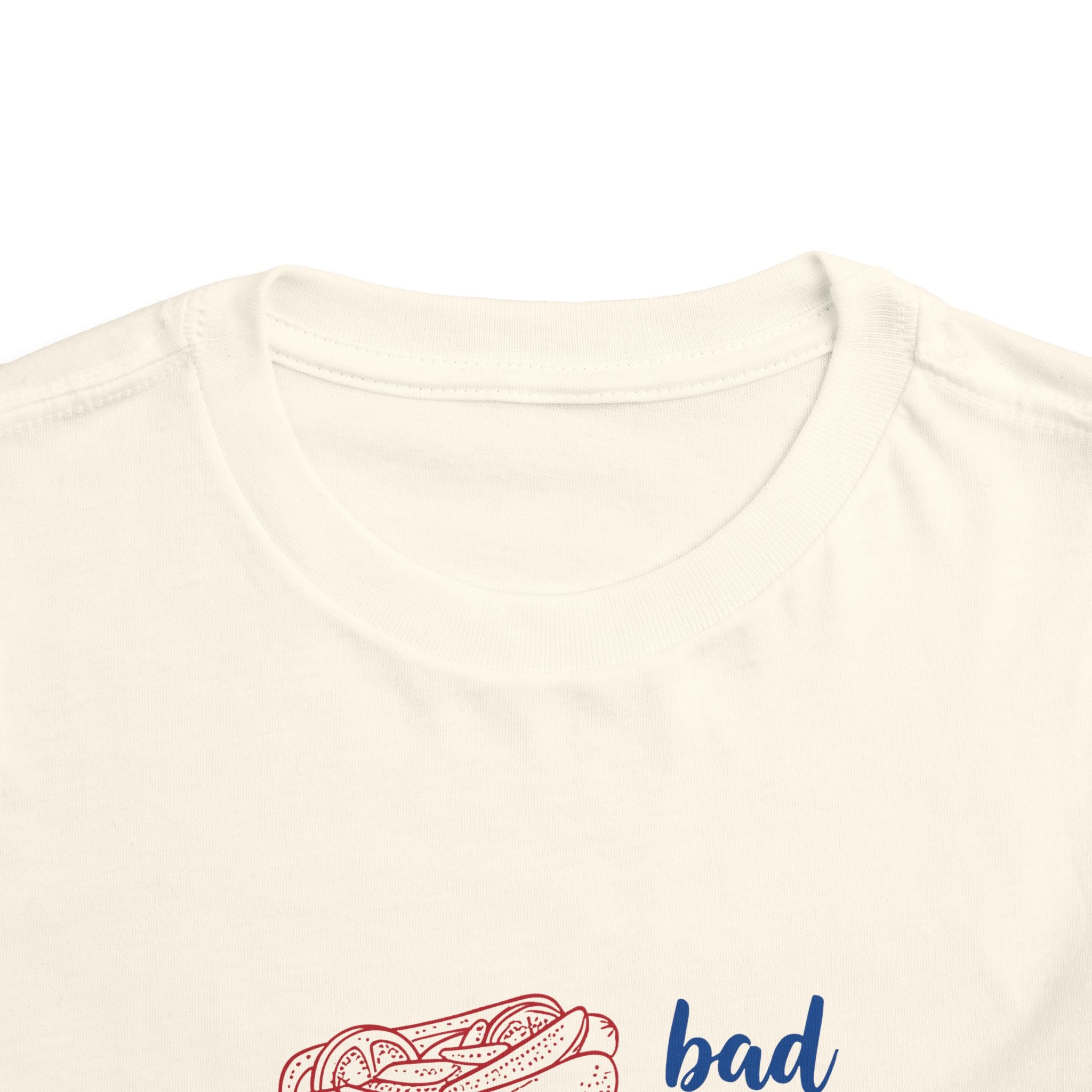 bad day to be a hot dog Toddler Tee hot dog stack illustration