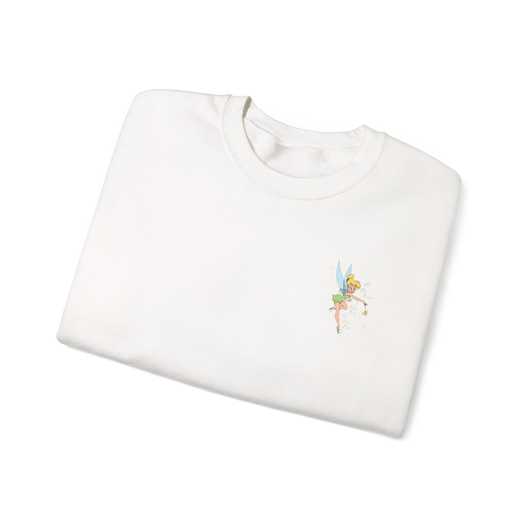 Embroidered Hummingbird Crewneck Sweatshirt — Minimal Floral Chest Design