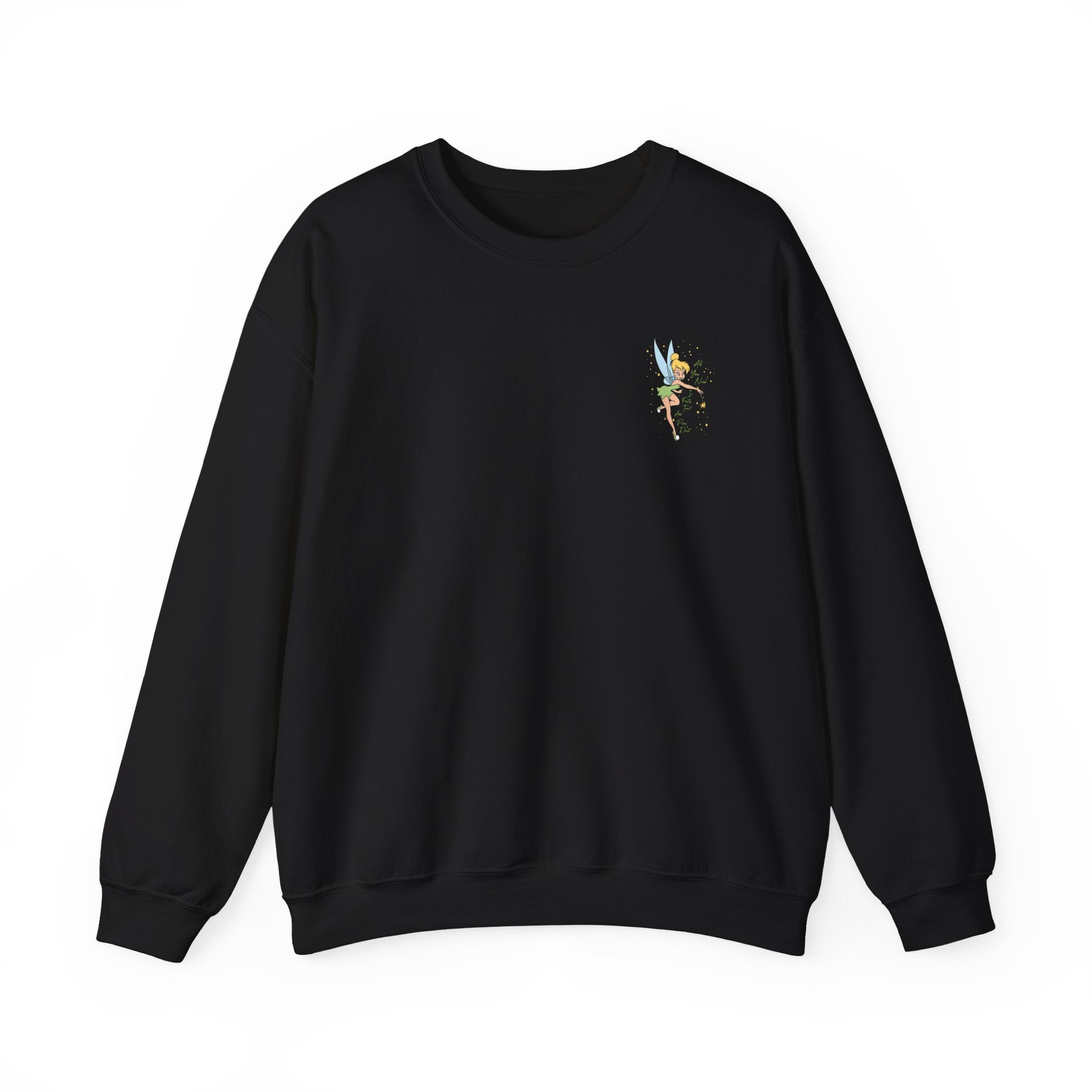 Embroidered Hummingbird Crewneck Sweatshirt — Minimal Floral Chest Design