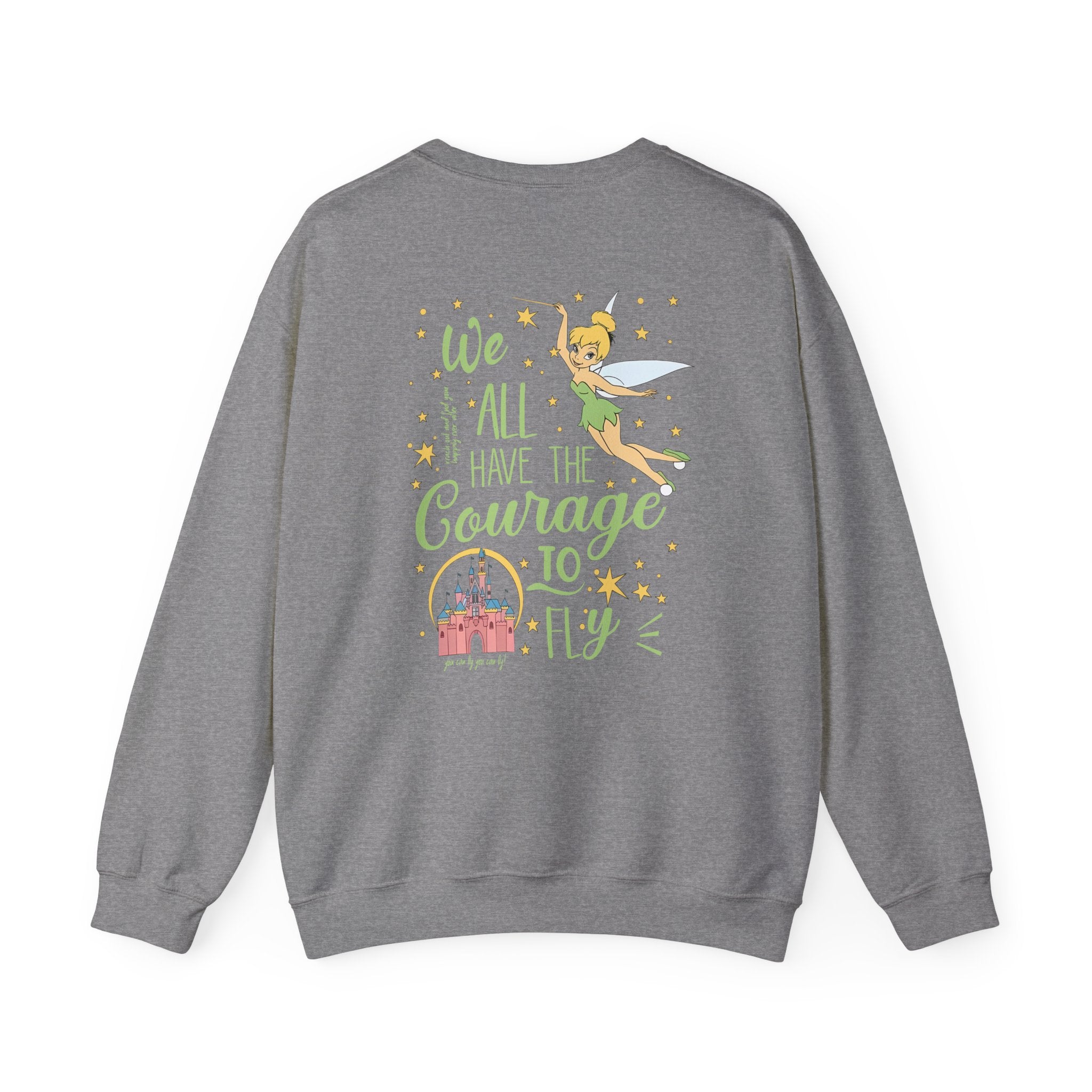 Embroidered Hummingbird Crewneck Sweatshirt — Minimal Floral Chest Design