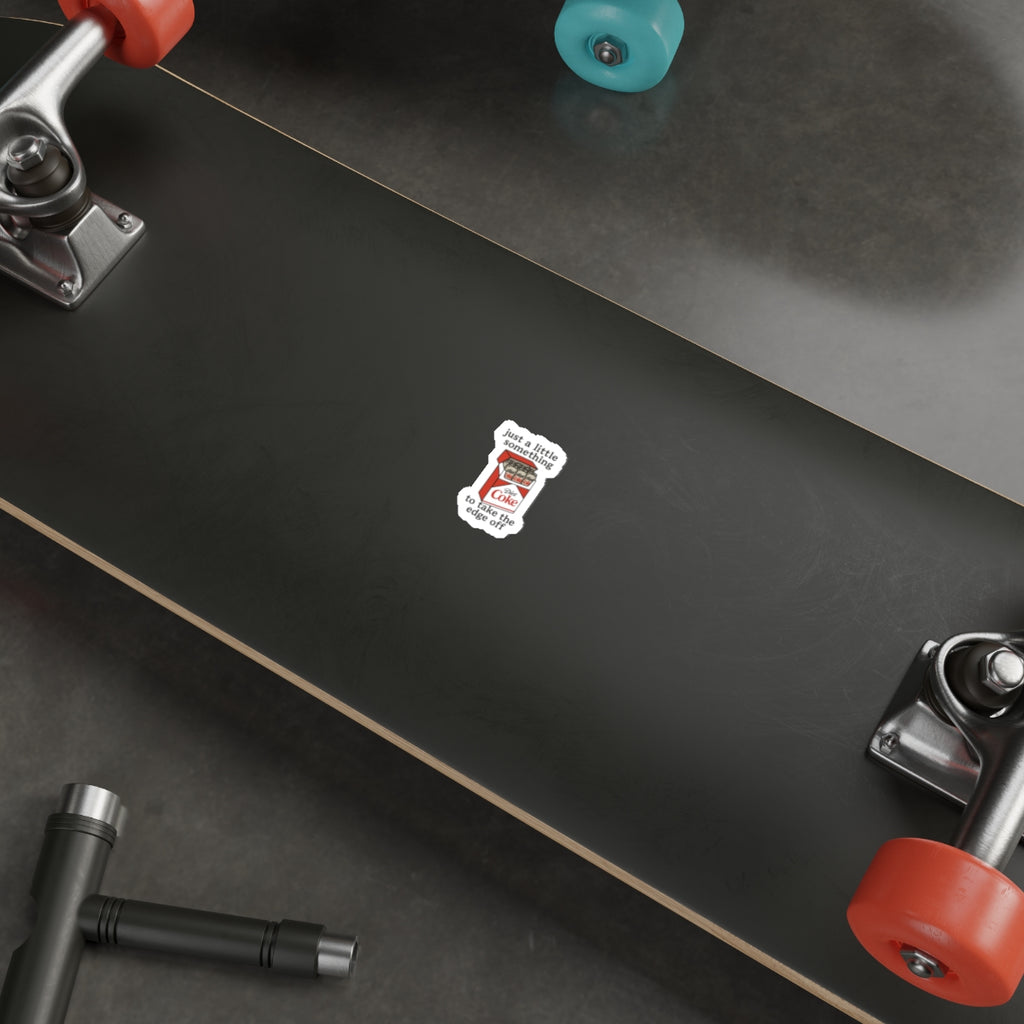 Diet Coke can pack sticker for laptop or water bottle just a little something to take the edge off' die-cut sticker