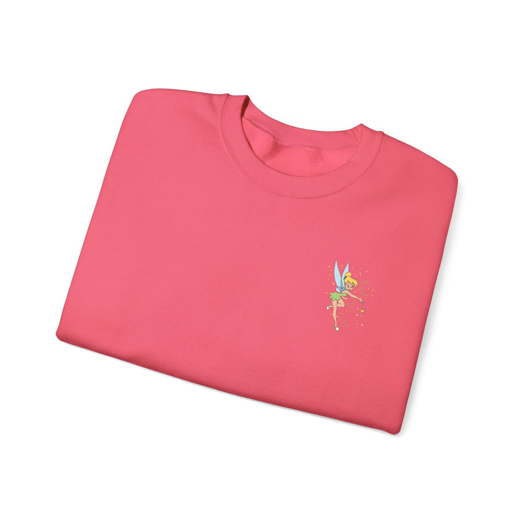 Embroidered Hummingbird Crewneck Sweatshirt — Minimal Floral Chest Design
