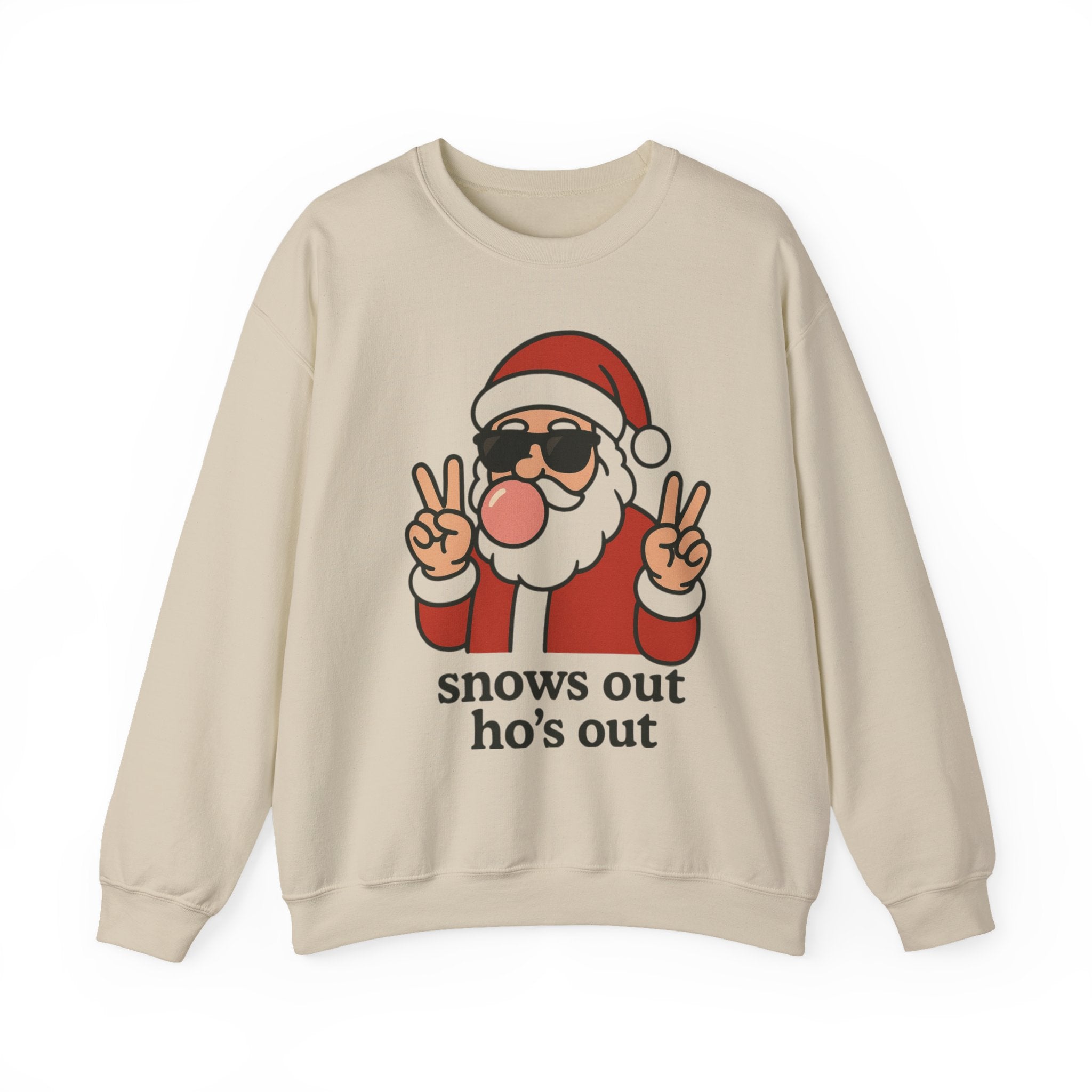 Snow's Out Ho's Out Crewneck Sweatshirt | Funny Christmas Sweater Gift