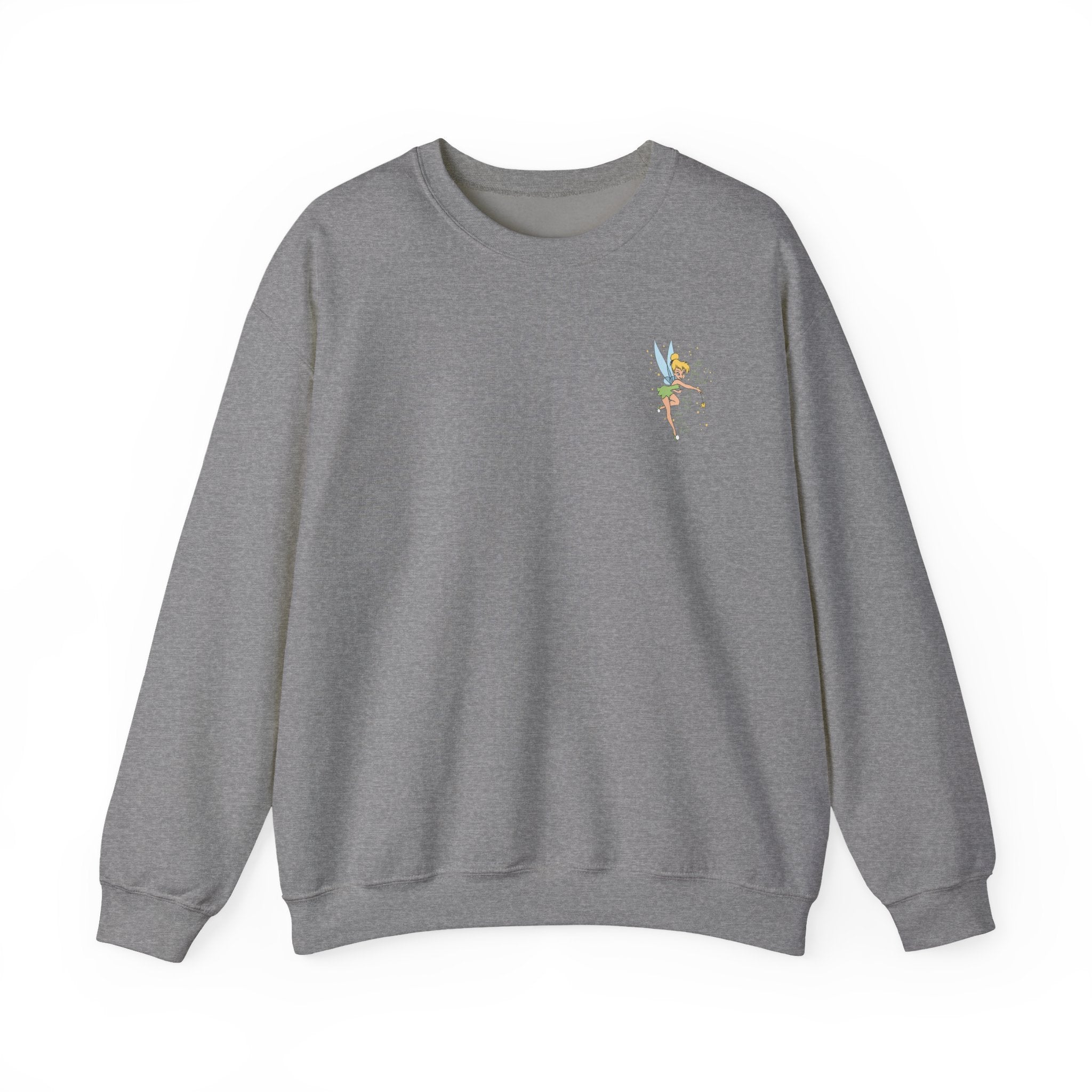 Embroidered Hummingbird Crewneck Sweatshirt — Minimal Floral Chest Design