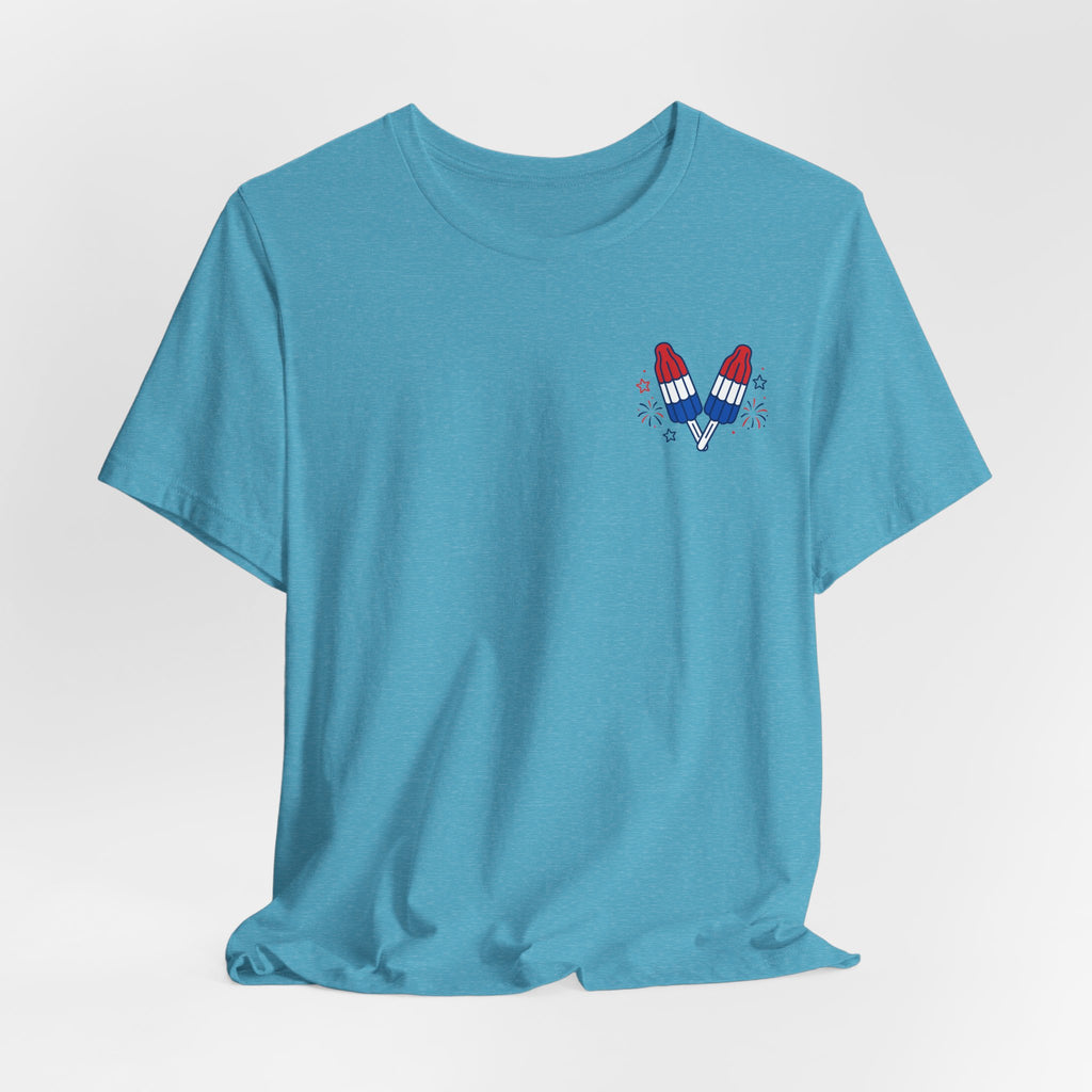 Let's Blow This Popsicle Stand Tee | Patriotic Popsicle Rocket Fireworks