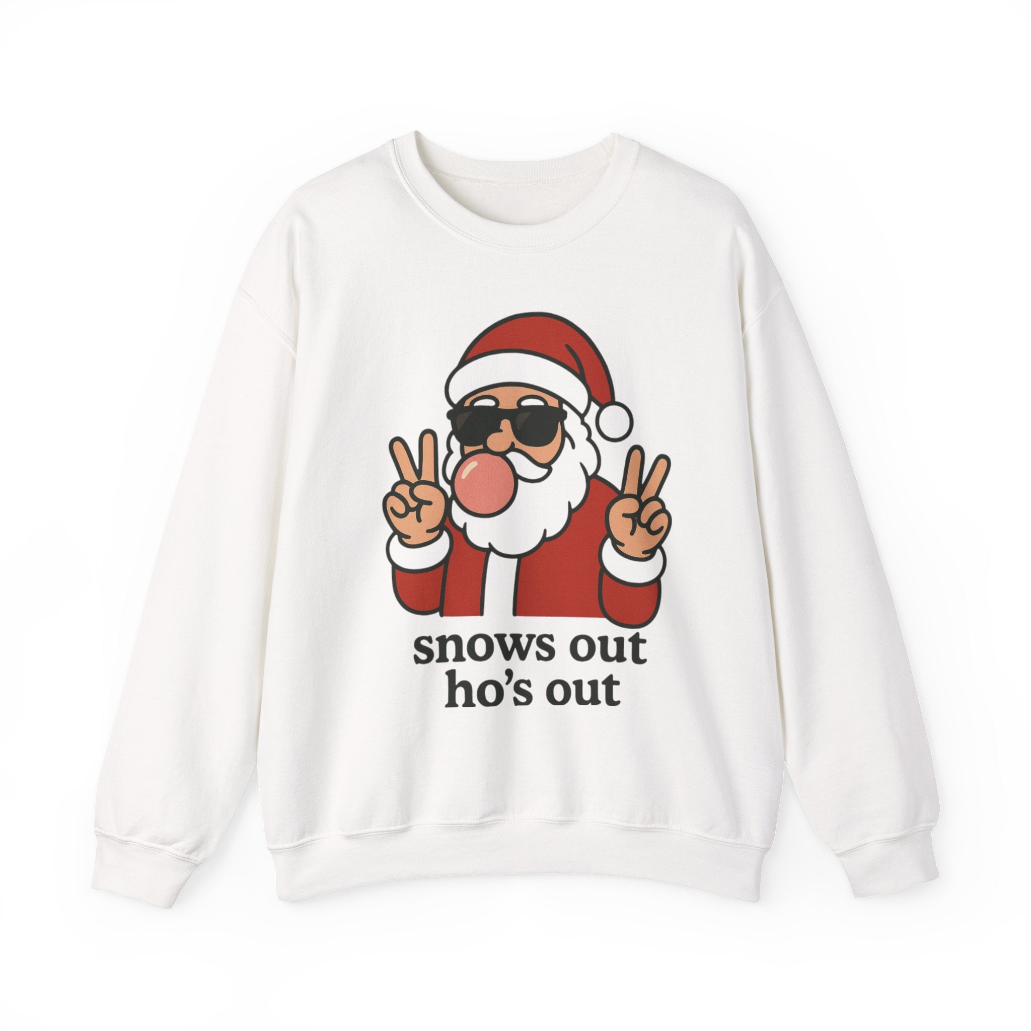 Snow's Out Ho's Out Crewneck Sweatshirt | Funny Christmas Sweater Gift