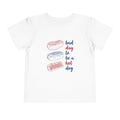 bad day to be a hot dog Toddler Tee hot dog stack illustration